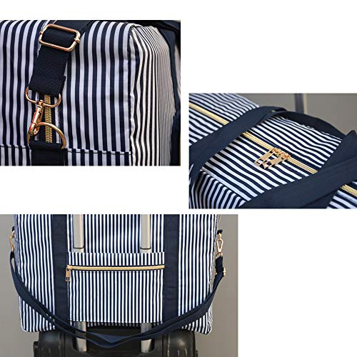 Foldable Travel Bag Water Resistant Travel Duffle Bag with Lining and Shoulder Strap UPGRADE