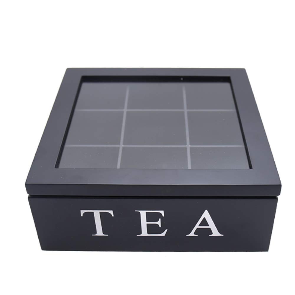 Teebeutel Caddy Box Organizer Und Aufbewahrung, Bambus Tea Box, Hölzerne Teebox Mit Fächern, Kaffee Teebeutel Aufbewahrungshalter Organizer Mit Deckel Für Küchenschränke