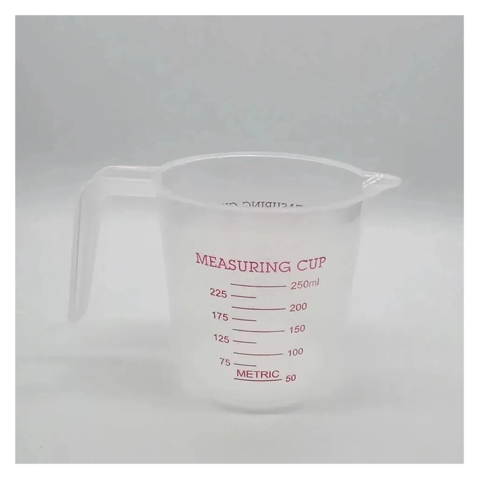 Jarra medidora 3 piezas de 0,25 l,5 y 1 plástico con boquilla for verter, taza medidora transparente, báscula for hornear for el hogar, herramienta cocina(500ml)