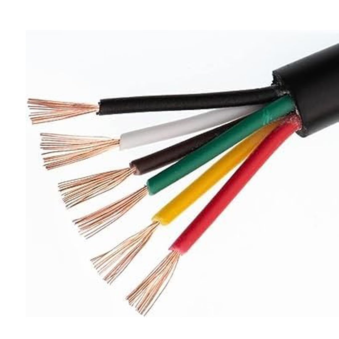 Round Copper Wire & Cable Size 1.5 MM X 6 Core With (ISI MARK) For Home, Domestic & Industrial Electrical Connections up to 1100v Use Length 5 Meter-image-9