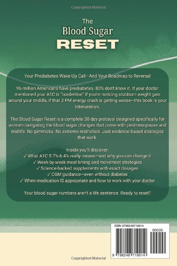 The Blood Sugar Reset: 30 Days to Balanced Glucose Without Medication: A Science-Backed Protocol for Women 40+ to Reverse Prediabetes Naturally - Image 2