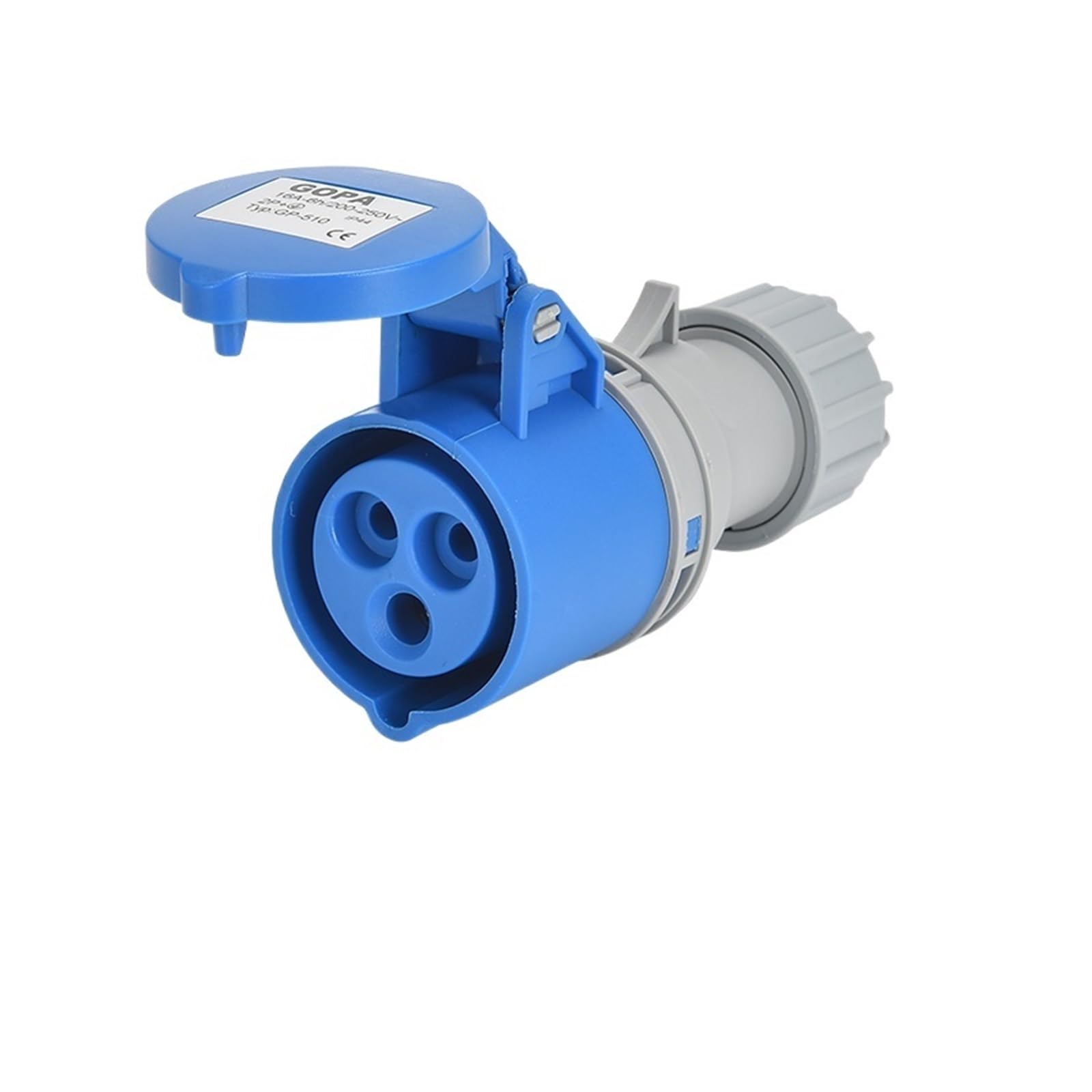 Enchufe industrial IP44 32A 3 pines con toma corriente impermeable de 220V