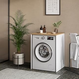 Vicco Mobile lavatrice Viktor, Bianco/Artisan, 68 x 88.2 cm
