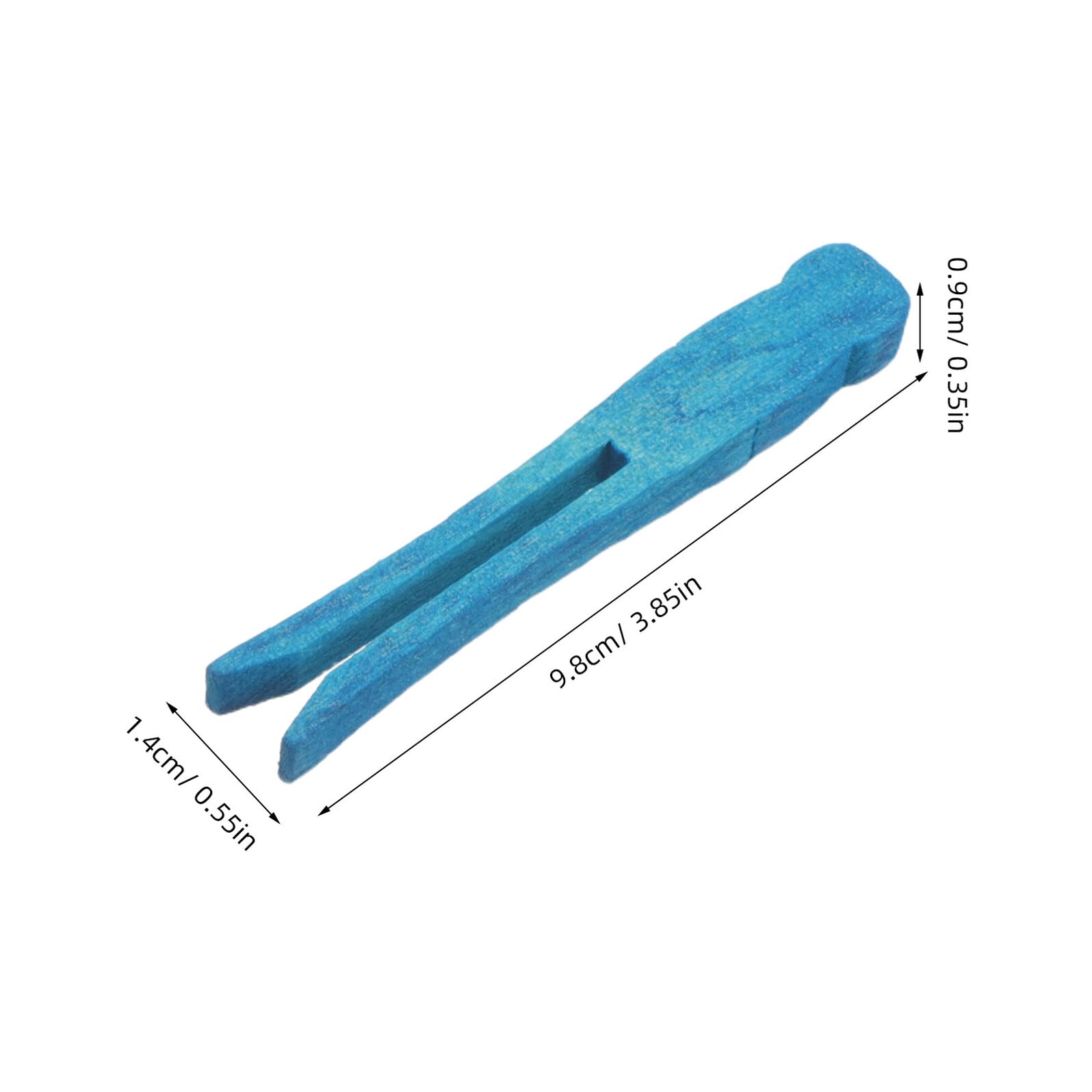 Pinzas Planas de Madera 95mm, 100 Piezas para Manualidades