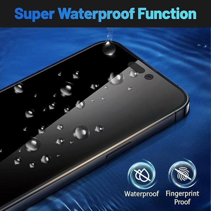 Image of Tempered Glass Screen Protector (For iPhone 15 Pro Max (Privacy))