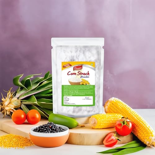 Image of Desire Baker's Corn Starch - 1kg | Gluten-Free Cornflour for Baking, Sauces, Gravies, and Puddings | Premium Thickening Agent