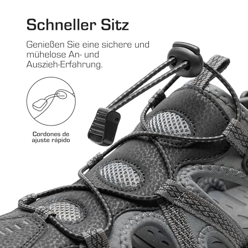 DREAM PAIRS Men's Sandals Hiking Water Sport Athletic Beach Outdoor Comfortable Casual Closed Toe Summer Sandal Shoes3