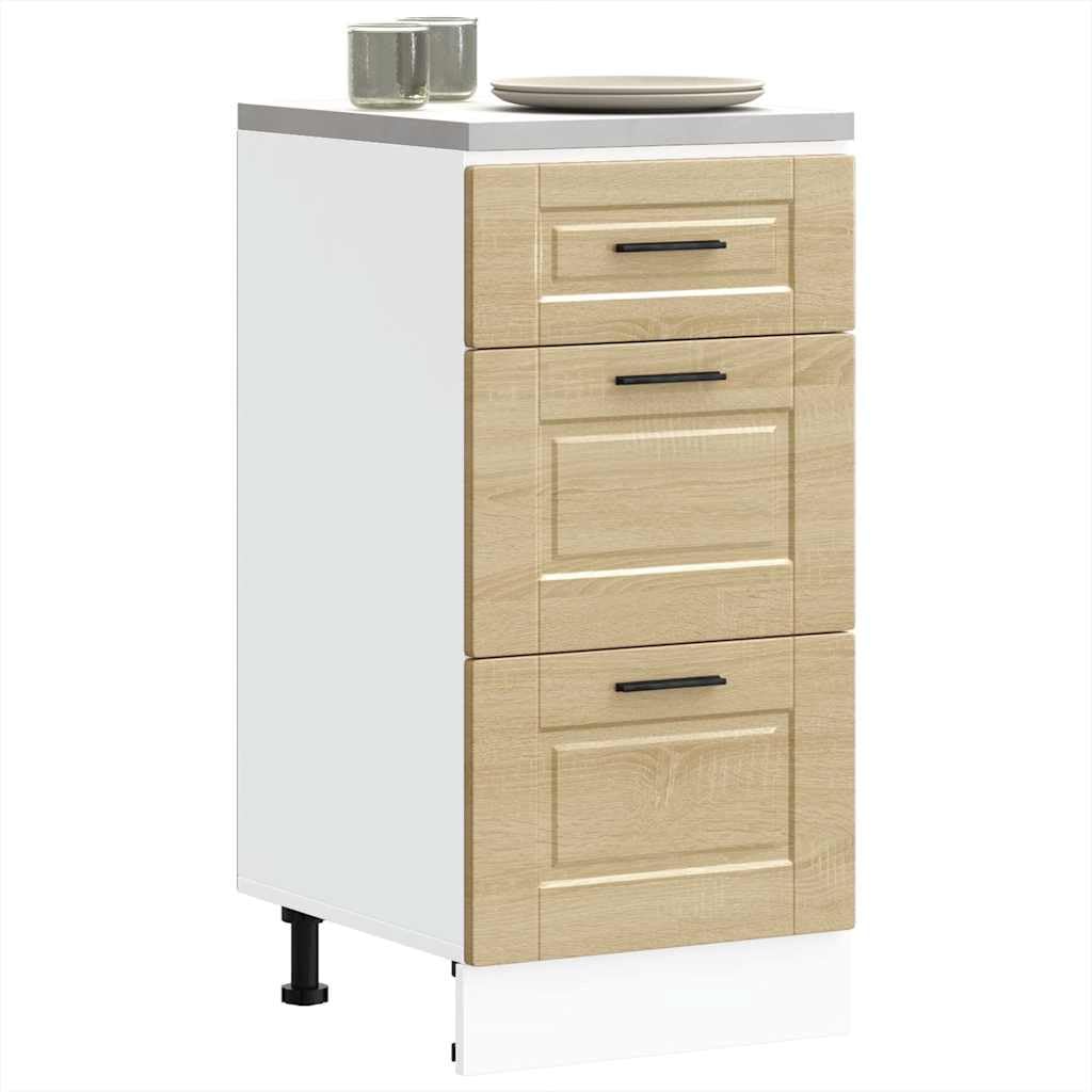 vidaXL Mueble bajo de Cocina Porto Roble Sonoma Madera reconstituida