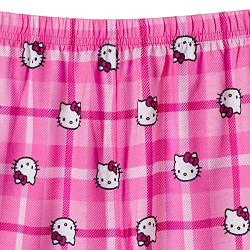 Hello Kitty Girls Pajama Pants and Sleep Shirt Sets 4 Piece PJ Top and Bottom Sleepwear Set for Girls Pajamas for Kids3