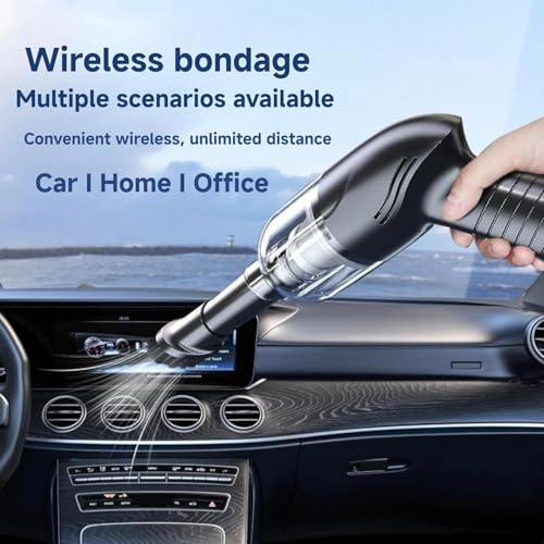 Image of QLECT 12kPA Powerful Suction 60W Wireless Hand Vacuum 3-in-1 Wireless Portable Vacuum Cleaner, BLDC Motor HEPA Filter, Compact & Lightweight for Car, Home use, & Pet Hair