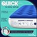 EnerPlex Camping Air Mattress with Built in Pump - Queen Blow Up Mattress for Travel & Guests - Portable Bed for Adults and Kids - Grey