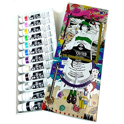 Turner Acryl Gouache Yusuke Nakamura 40th Anniversary Set of 12 11ml Tubes (limited edition)