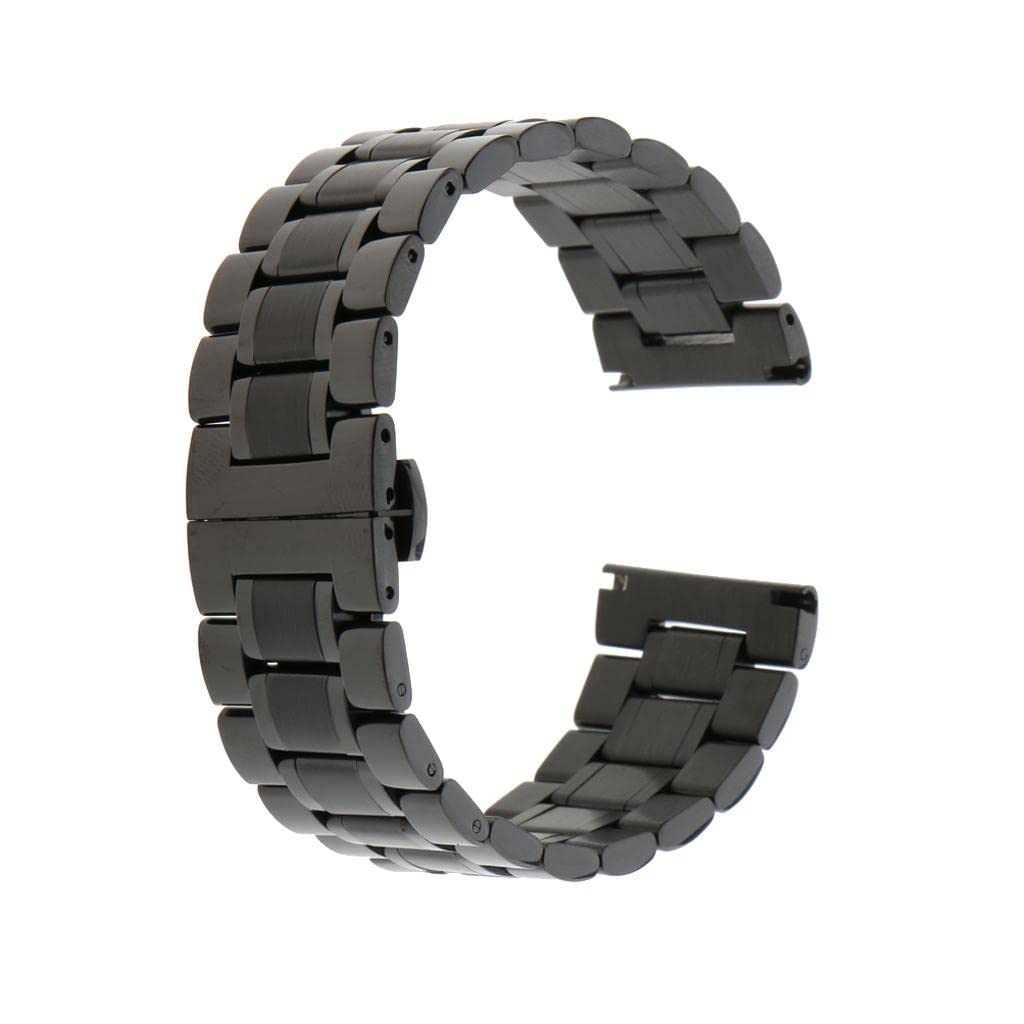 MYADDICTION Mens Stainless Steel Watch Band Strap Bracelet Double Clasp Black 24mm Jewelry & Watches | Watches, Parts & Accessories | Wristwatch Bands (B0CGVGW9ZV) Amazon Price History, Amazon Price Tracker