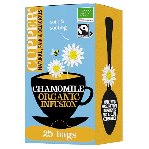 CUPPER Infuso Biologico di Camomilla, Tisana Calmante con Ingredienti Naturali per una Pausa Relax,...