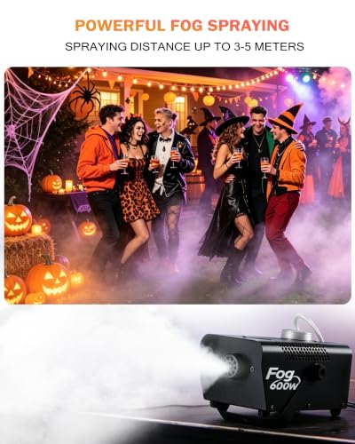 Máquina de humo con control remoto 600W para fiestas miniatura 3