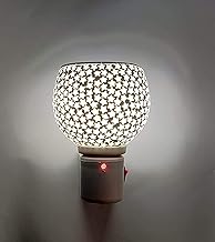 Pure Air Karpure Camphor Electric Diffuser for Home & Office Camphor Dani | Ceramic Kapoor Dani Electrical with On/Off Switch & Night Lamp | Smoke Free (IS-M-06(Blue))