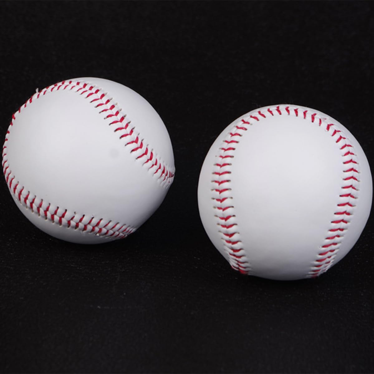 Pelota de Béisbol de Cuero PU para Adultos, 2 Piezas, Entrenamiento y Práctica