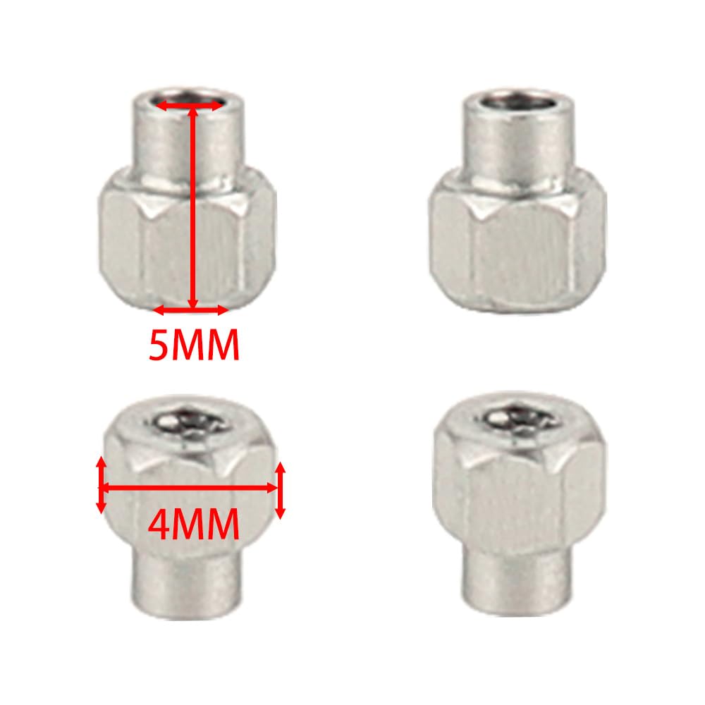d2×24 Flex Blades ZXYRC 2/3/4.7/5mm M2 Long Wheel Nuts For 1/24 RC