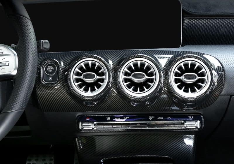 New Protective Center Air Duct Cover Compatible with Mercedes Benz A-Class W177 2019-2023 A180 A200 A220 A250 (Carbon Look)