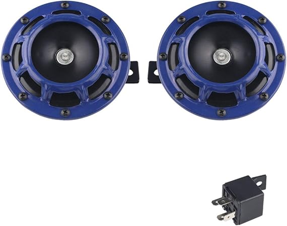 Amazon 電気ホーン 左右2個セット 12v 110db 大音量 クラクション リレー付属 自動車 バイク用 トラック カスタム 汎用 低音 高音 デュアルトーンホーン ブルー ホーン 車 バイク Amazon 電気ホーン 左右2個セット 12v 110db 大音量 クラクション リレー付属 自動車 バイク用 トラック カスタム 汎用 低音 高音 デュアルトーンホーン ブルー ホーン 車 バイク
