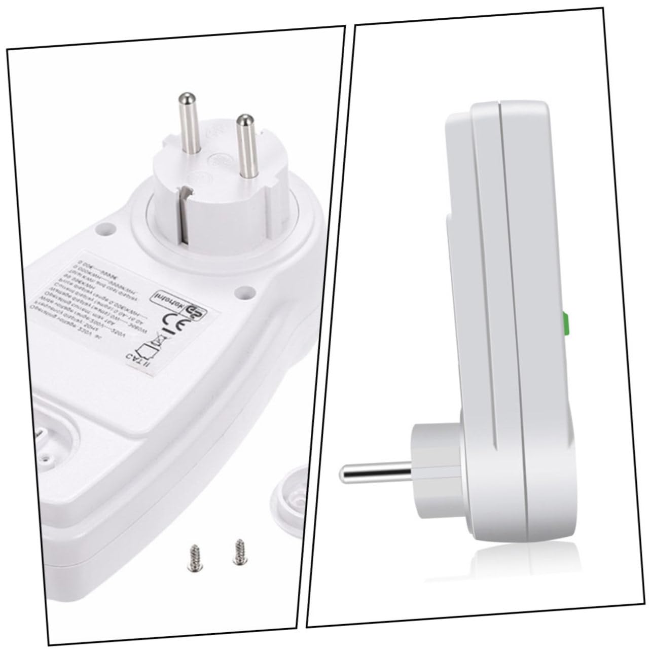 Misuratore di Consumo Elettrico Digitale da Presa Ac230v 16a | Lcd Retroilluminato Grande, Misura Energia, Ampere e Fattore di Potenza, Memoria Min/max e Costo