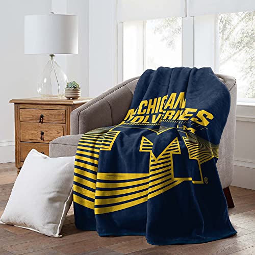 Michigan Wolverines 60 x 80 NCAA Officially Licensed Fleece Blanket Oversized Ultra-Soft Bed or Couch Blanket for Dorms TV Nights Tailgating & College Fan Gifts
