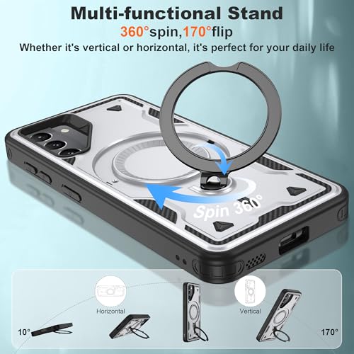 Coque Samsung S21 grise finition premium antichoc militaire avec anneau MagSafe