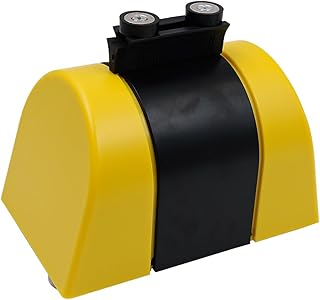 POFET Cinta de Barrera para Colas retráctil magnética de 5m, cinturón para Colas extraíble, Barrera de cordón de Segurid...