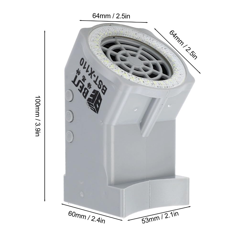 LED Light Smoke Absorber 7600RPM Ideal for Soldering Works Microscope Fume Extractor with 3 Gears Air Volume