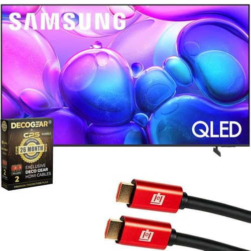 Samsung QN55Q6FAAFXZA 55 inch Q6F Series QLED 4K UHD AI Smart Tizen TV (2025) Bundle with Deco Gear 6Ft HDMI Cable & Deco Gear CPS Exclusive 26 Month Protection Pack (BEACH-CPS-26M750)
