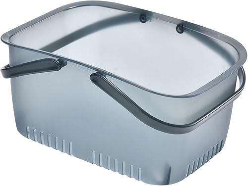 Miniatura 1 de SKFVKAB Cesta de ducha portátil, bolsa de plástico para dormitorio, organizador de ducha universitaria, cubo con asas, organizador de ducha para