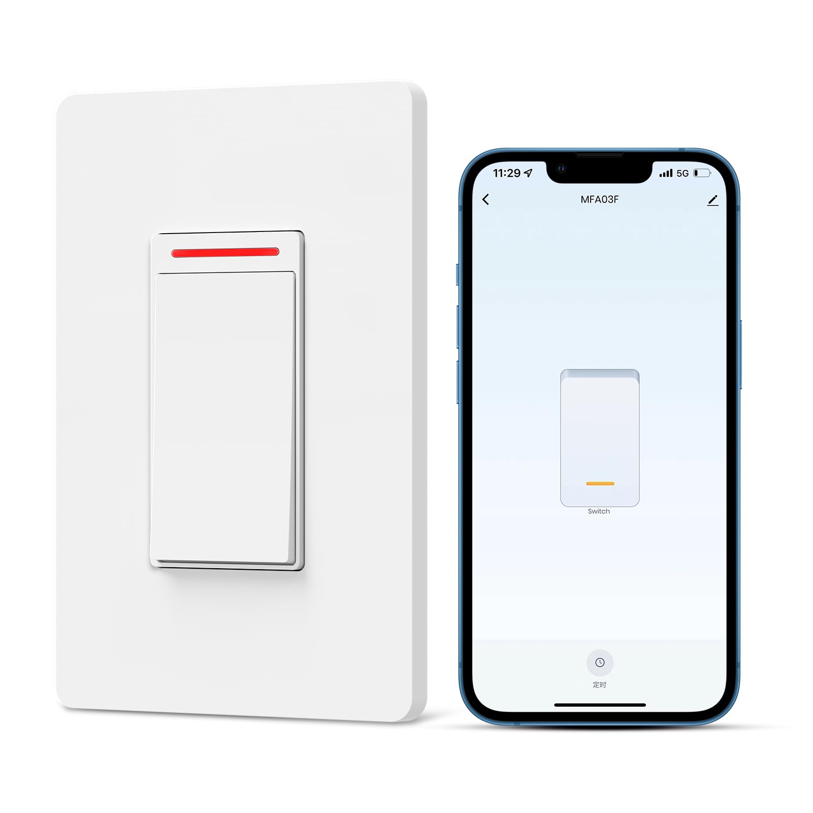 Milfra Smart Light Switch Single-Pole,Smart Switch 2024 New Model 10A,Compatible with Alexa, Siri and Assistant,Voice and Remote Control,Neutral Wire