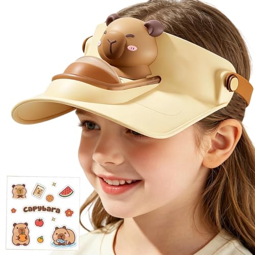 Sombrero de sol infantil contra el calor extremo con simpáticos dibujos animados transpirables 6