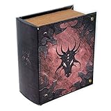 Wizardry Foundry Grimoire Pro Tour, Dragonlord | Wooden Spellbook Style Fabric Lined Portable Deck Box for MTG, Yugioh, and Other TCG | 350+ Card Capacity