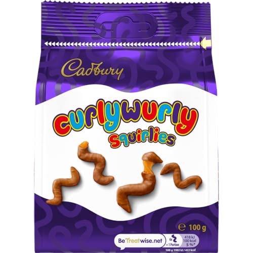 Cadbury Milk Chocolate Curly Wurly Squirlies 100 g (Pack of 1)