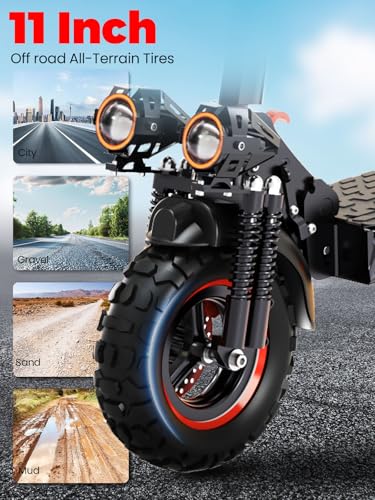 Offroad Electric Scooter Adults with Seat – 37-40 Miles Long