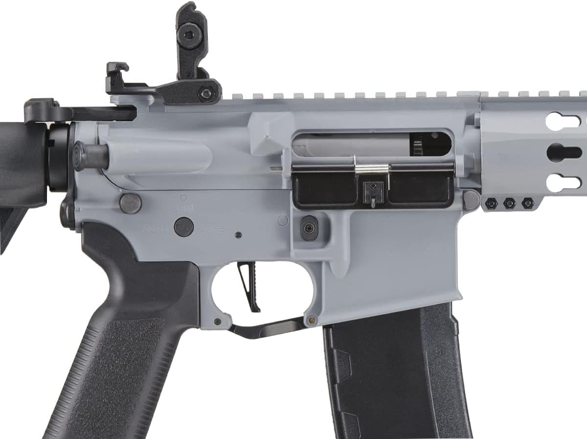 Lancer Tactical Gen 3 Programmable Trigger 10'' Keymod Lightweight Durable Polymer M4 Airsoft AEG with Lipo Battery & Charger (ETU & MOSFET Included)