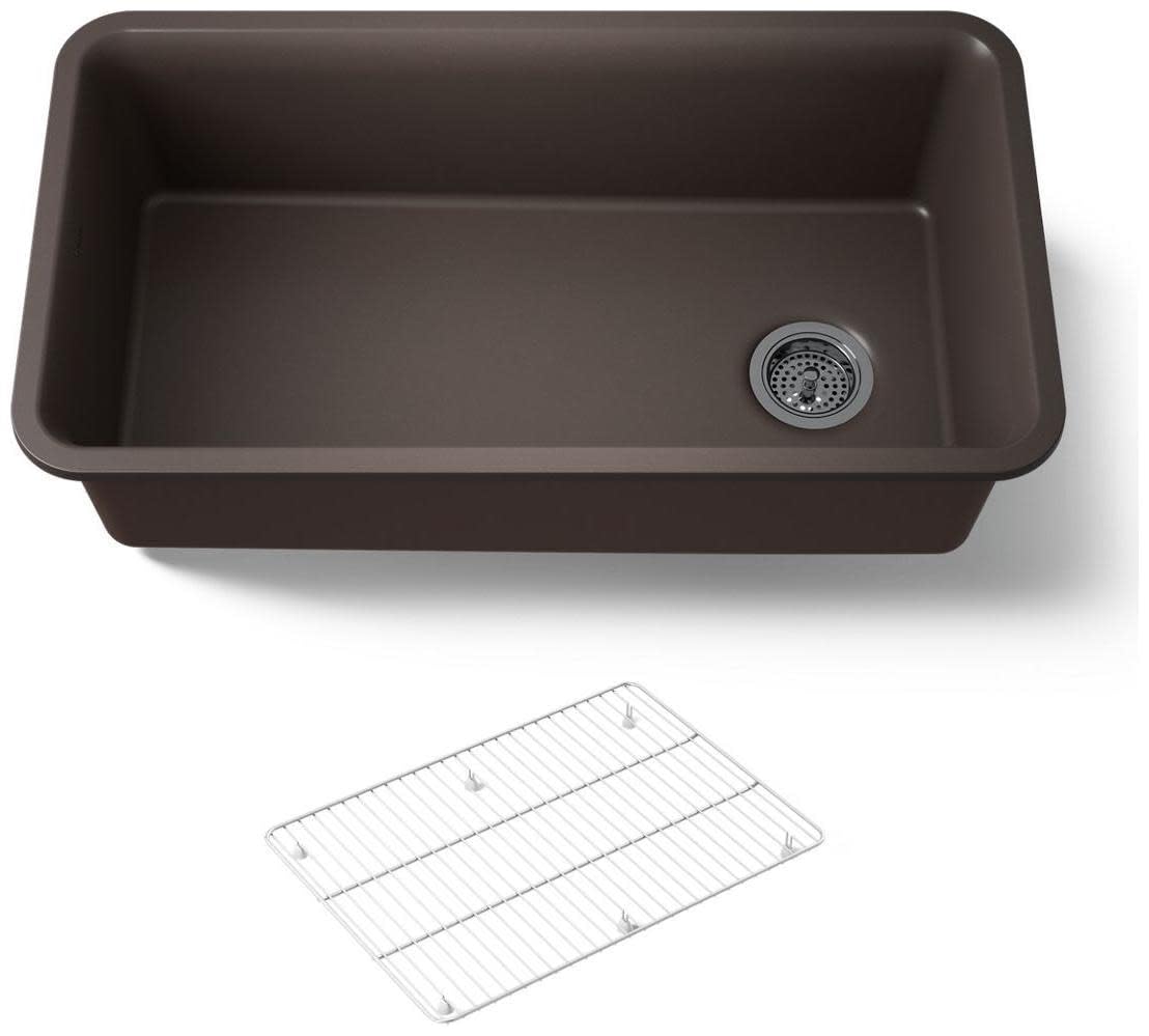 KOHLER K-8206-CM2 Cairn Sink, 33 in, Matte Brown - Amazon.com