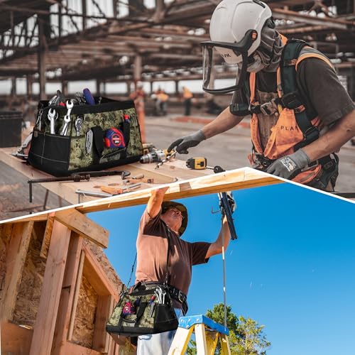 Image of WORKPRO 16-Inch Wide Mouth Tool Bag with Water-Proof Molded Base