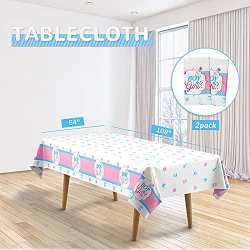 Decorlife FTL-QDA229 2 Pack Gender Reveal Tablecloth thumb #2