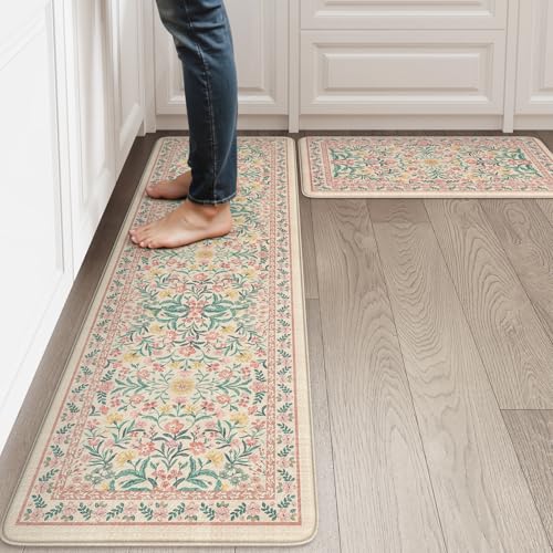 Collive Anti Fatigue Mats for Kitchen Floor, Padded Rugs 17"x59"+17"x29" - image 1
