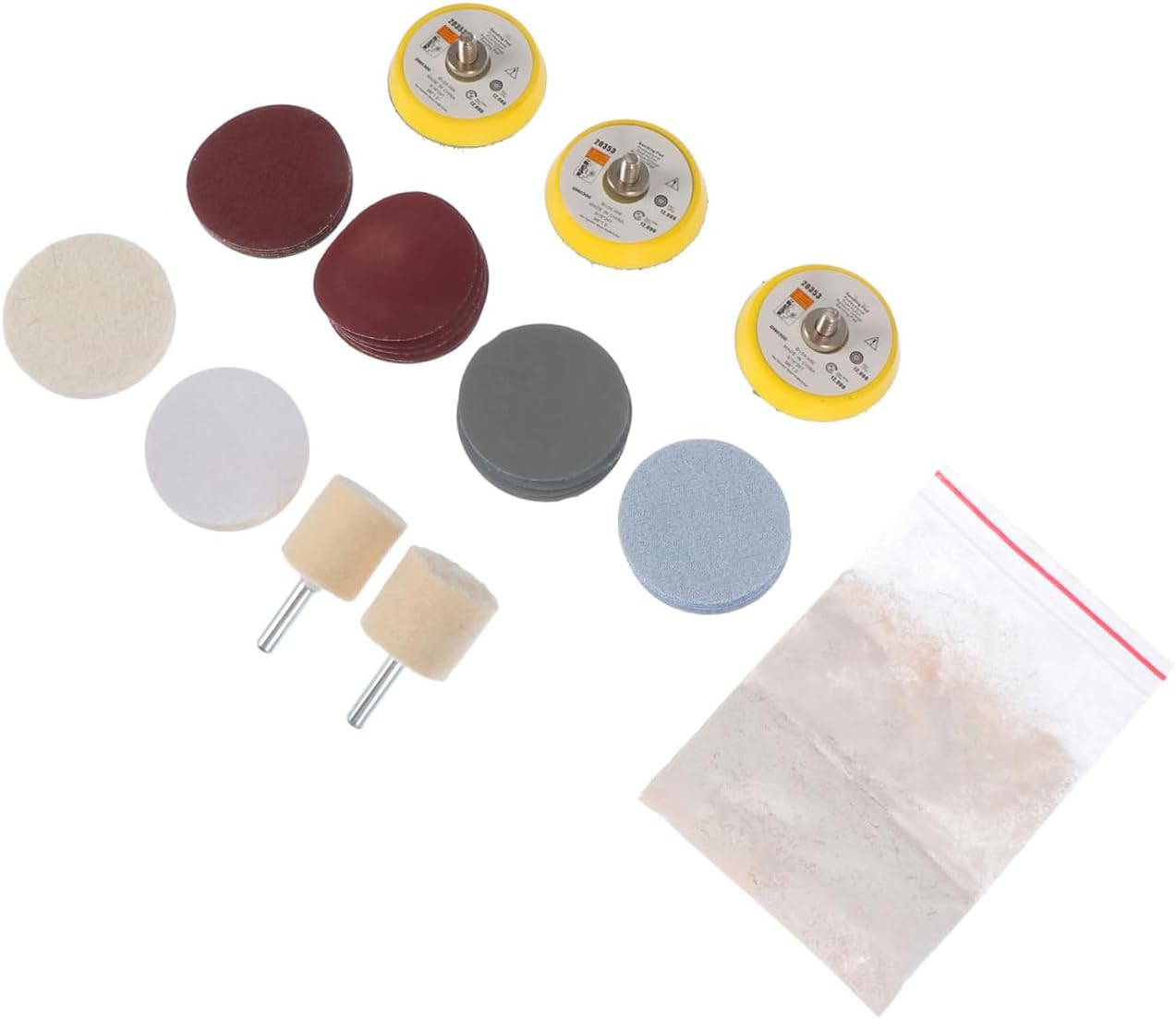 Ciieeo Professional Car Window Polishing Kit Wheels for Windshield Rear Side Windows