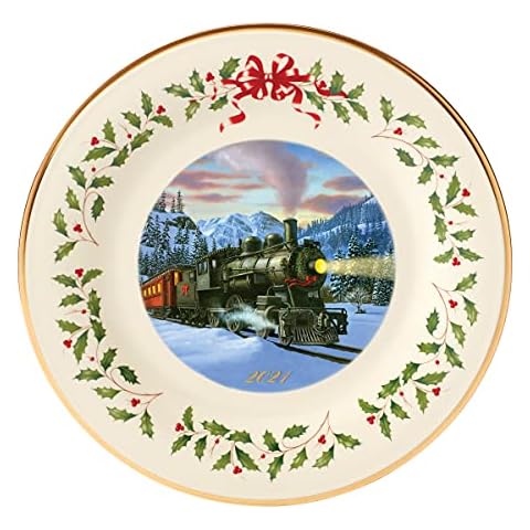 Lenox 2021 Holiday Train Commemorative Plate Cover