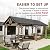 MONDAWE 12 x 20 ft. Wood Gazebo Cedar Framed Wooden Gazebo Patio Steel Hardtop Gazebo with Galvanized Steel Gable Hardtop Roof for Patio Lawn Backyard, Black Roof + Dark Wood Frame