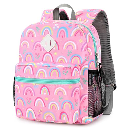 Image of STEAMEDBUN Toddler Backpack for Boys 2-4,Rainbow Preschool Backpack for Baby Daycare,Mini