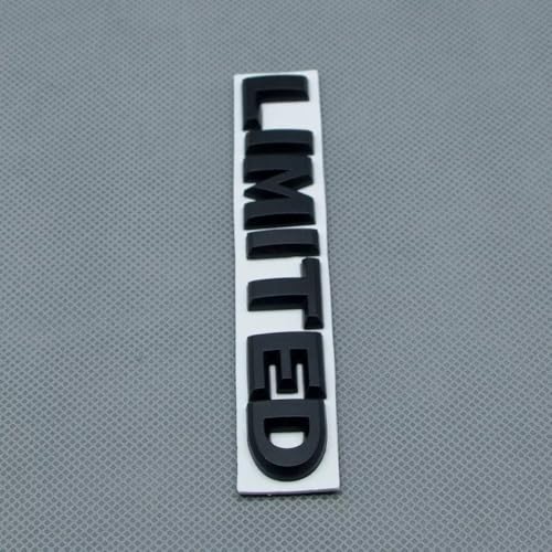 Image of 2pcs Metal Limited Rear Tailgate Trunk Badge Sport Logo Emblem (Matte Black)