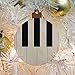 GRAPHICS & MORE Piano Keys Keyboard Pianist Music Wood Christmas Tree Holiday Ornament