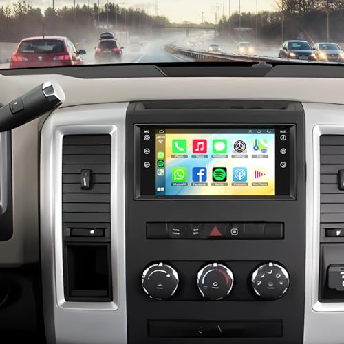 4+ 64GB Car Radio for Dodge RAM 1500 2500 3500 2009 2010 2011 2012, Build in Wireless/Wire Carplay &...