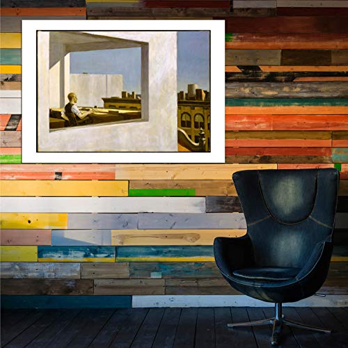 Impression Office in a Small City par Edward Hopper - Grand Format Encadré - 6