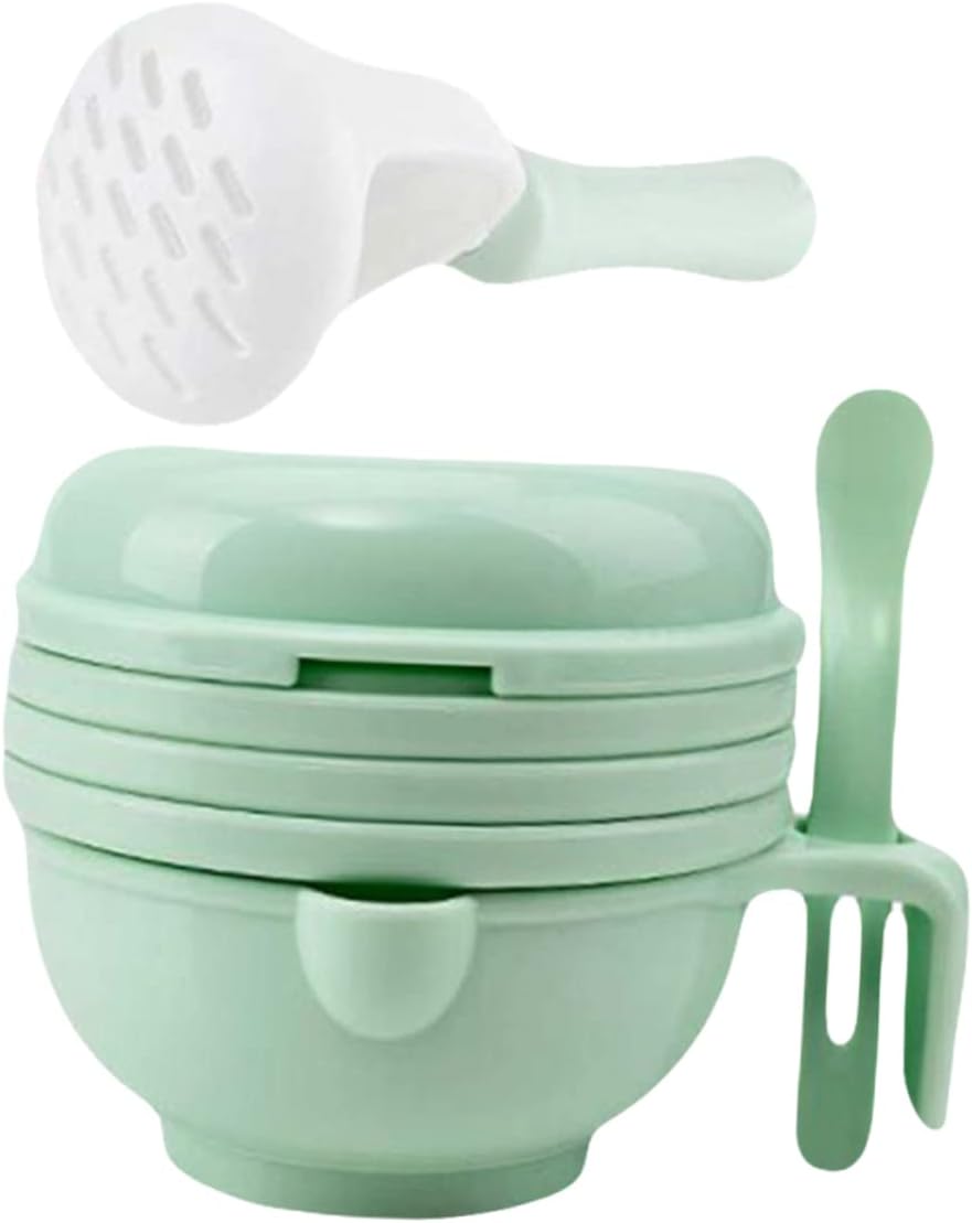 2 Sets Manual Food Grinding Bowl Grinding Bowl for Puree Dishwasher Safe for Months Feeding Tool for Nutritional Needs